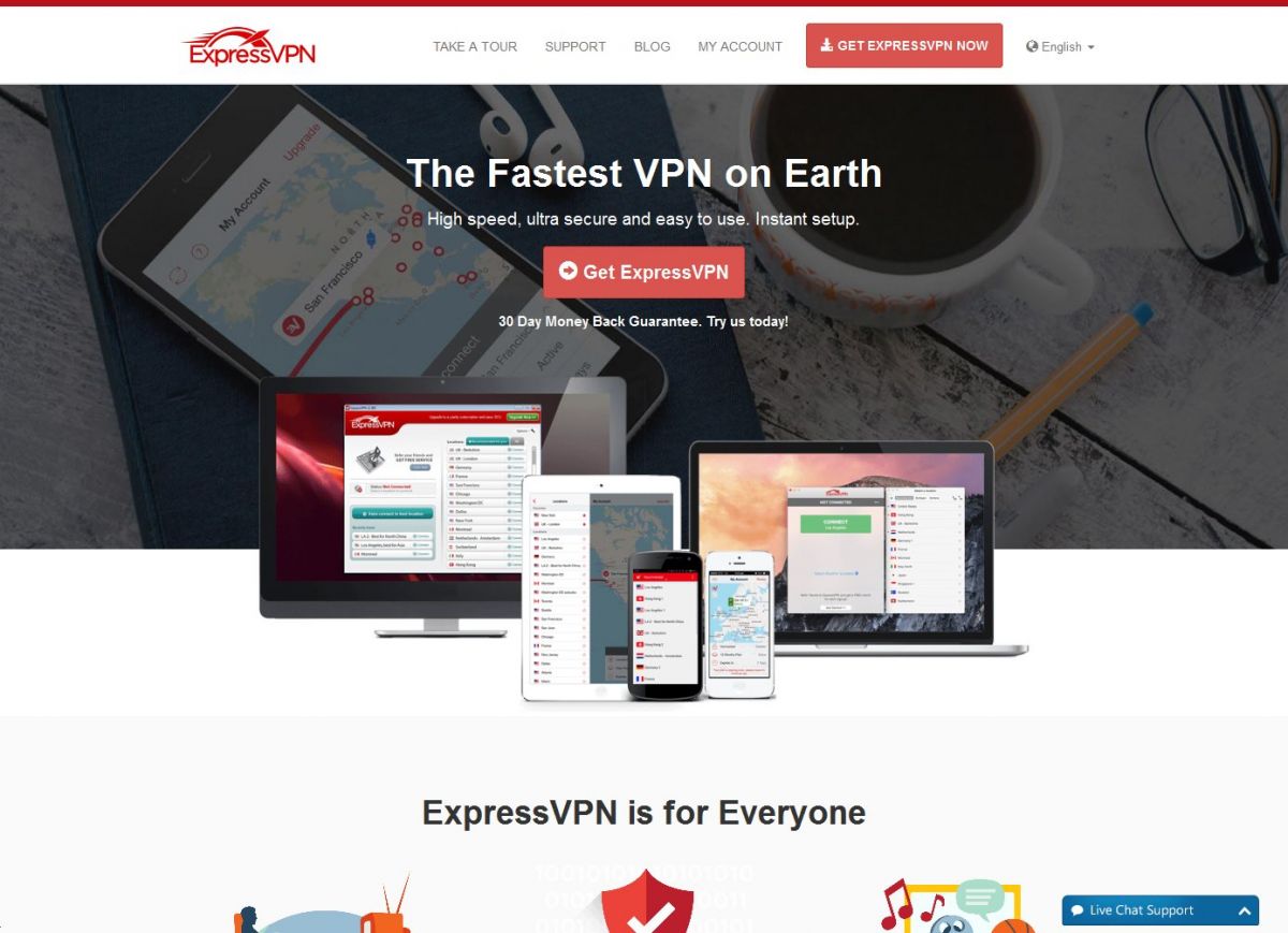 ExpressVPN.com – Express VPN Review Screenshot