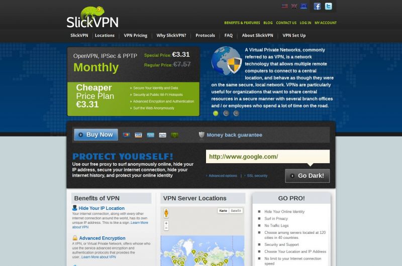 SlickVPN.com – Slick VPN Review Screenshot